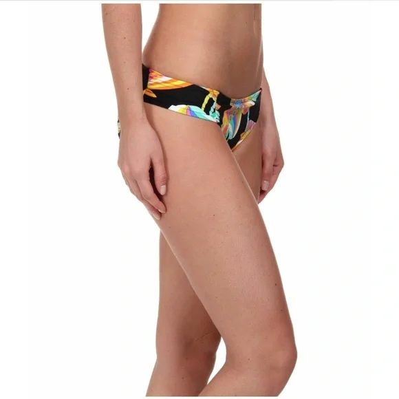 NWD‎ Trina Turk [ 4 ] Tahitian Floral Shirred Side Hipster Bikini Bottom - Picture 6 of 14
